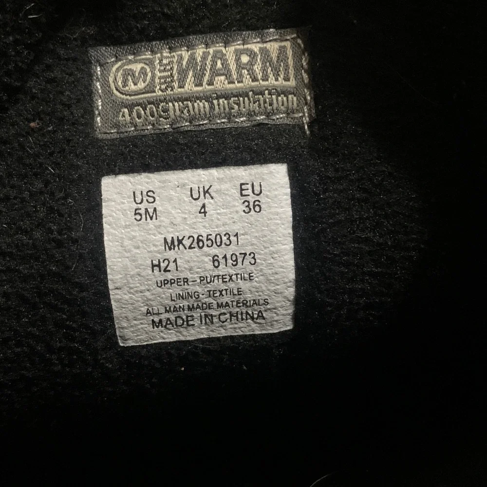 Merrell euc measurements